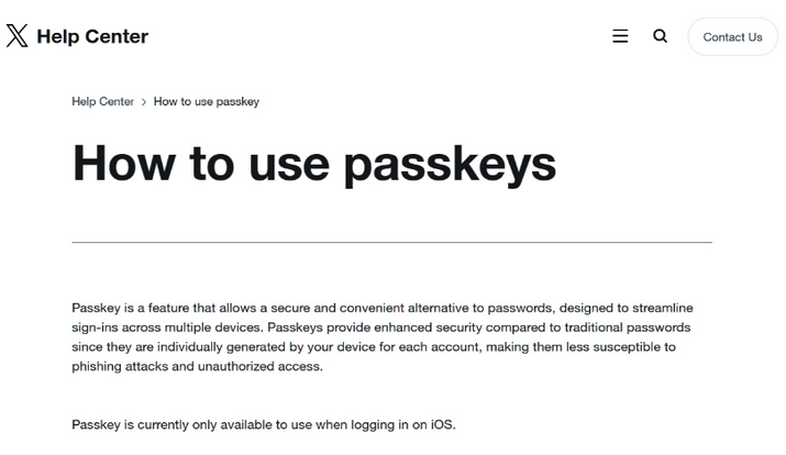 新巴尔虎左苹果维修店铺分享iOS用户如何通过通行密钥(Passkey)登录 