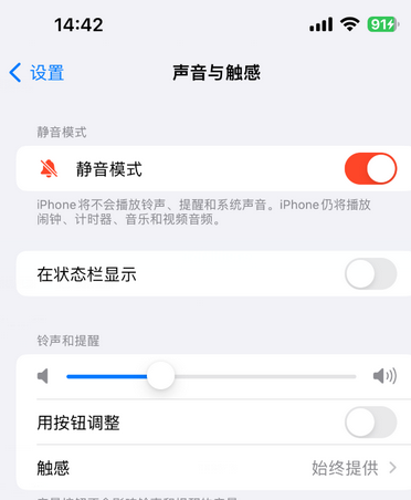 新巴尔虎左苹果15Pro维修网点分享iPhone15Pro系列机型中隐藏静音图标 