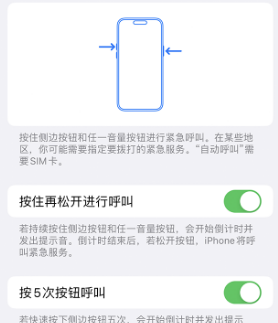 新巴尔虎左苹果14维修站分享iPhone14如何使用SOS紧急联络 