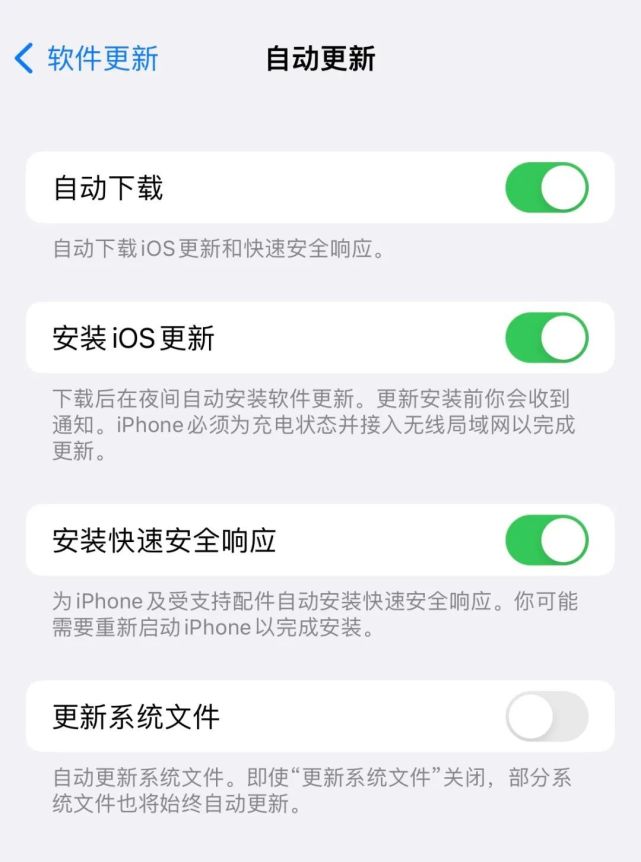 新巴尔虎左苹果手机维修分享苹果快速安全响应更新有必要安装吗 